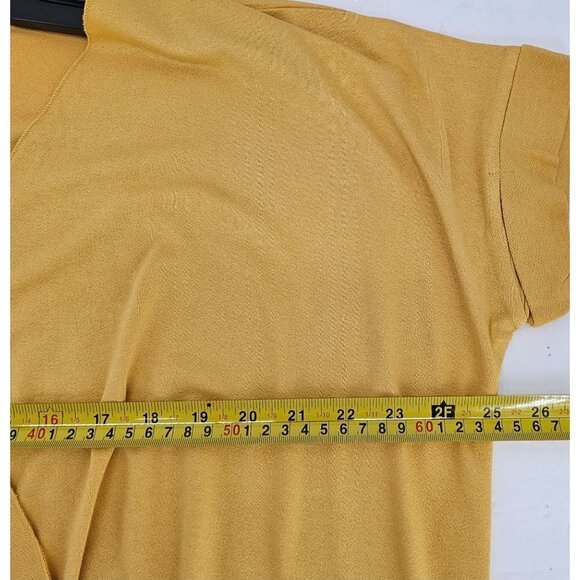 Mustard Surplice Blouse Size Small - Picture 7 of 8
